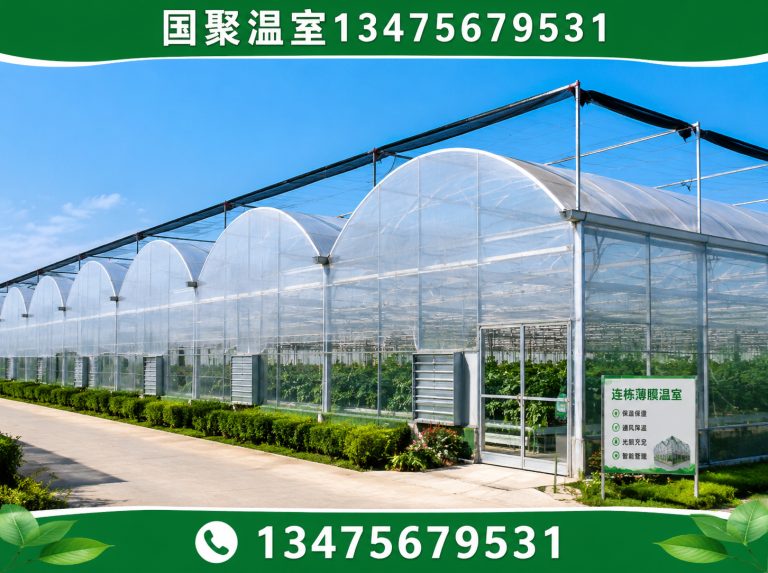 潍城区连栋薄膜温室展示图